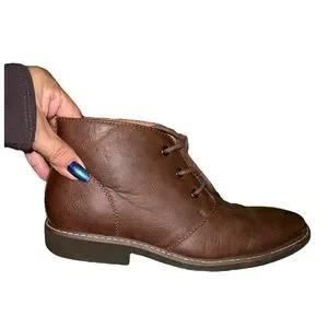 Guess | Shoes | Guess Mens Joeys Laceup Chukka Brown Leather  display picture 1